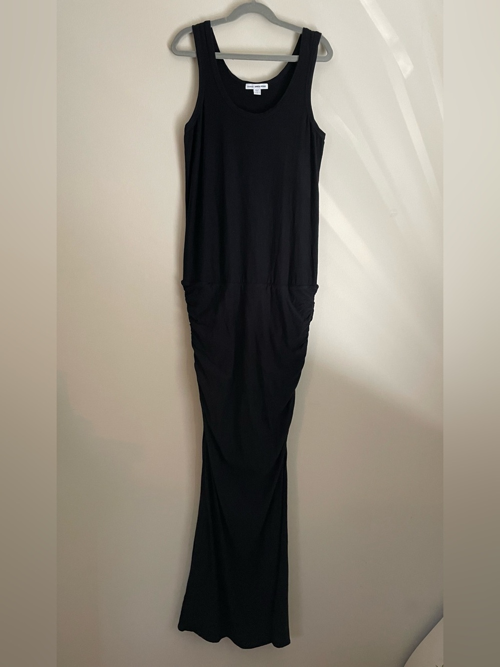 James Perse Ruched sleeveless maxi dress W/ Side Slit Size 1 Small